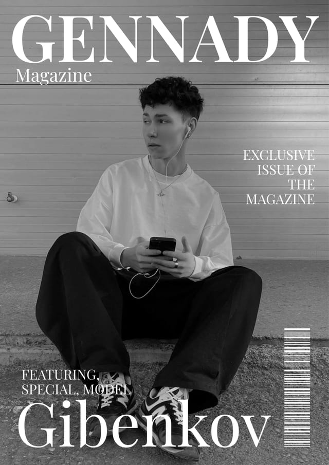 Обложка журнала «Gennady Magazine»
