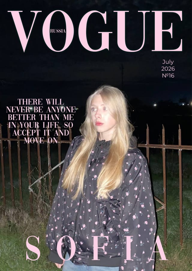 Обложка журнала «Vogue «Sofia»»